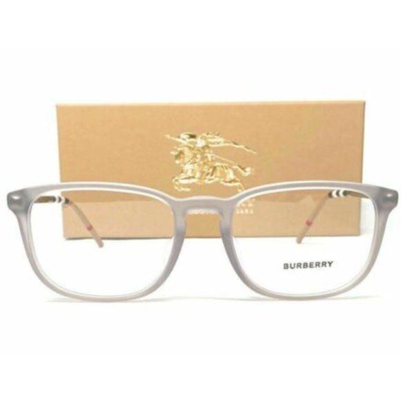 Burberry Men's Matte Grey Rectangle Eyeglasses! - Picture 2 of 3